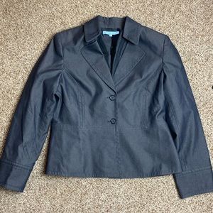 Antonio Melani Size 12 Blazer Grey With Buttons